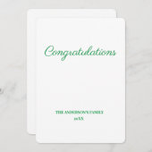 シンプルおミニマル祝いのテキストを追加 (正面/裏面)