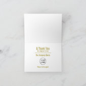 シンプルお客様モダンのサンキューカード サンキューカード (内部)