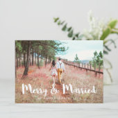 シンプルお洒落とメリークリスマス結婚した シーズンカード (スタンド正面)