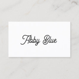 シンプルお洒落スクリプトフォント 名刺