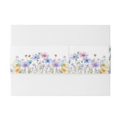 シンプルお洒落ワイルドフラワー結婚ズ 招待状ベリーバンド (裏面例)