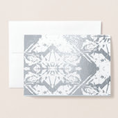 シンプルお洒落箔カード 箔カード (封筒付き正面)