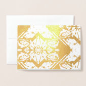 シンプルお洒落箔カード 箔カード (封筒付き正面)