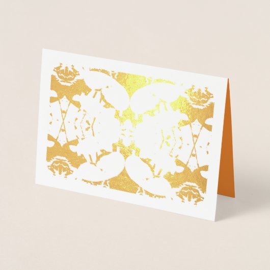 シンプルお洒落箔カード 箔カード (正面)