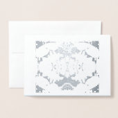 シンプルお洒落箔カード 箔カード (封筒付き正面)