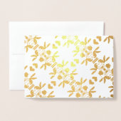 シンプルお洒落箔カード 箔カード (封筒付き正面)