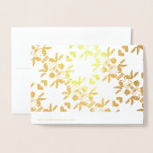 シンプルお洒落箔カード 箔カード (裏面封筒付き)