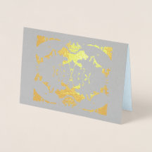 シンプルお洒落箔カード