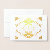 シンプルお洒落箔カード 箔カード (封筒付き正面)