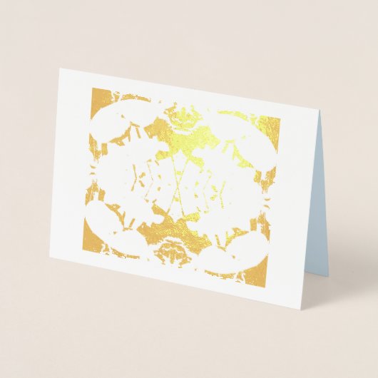 シンプルお洒落箔カード 箔カード (正面)