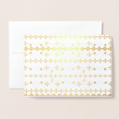 シンプルお洒落箔カード 箔カード (封筒付き正面)