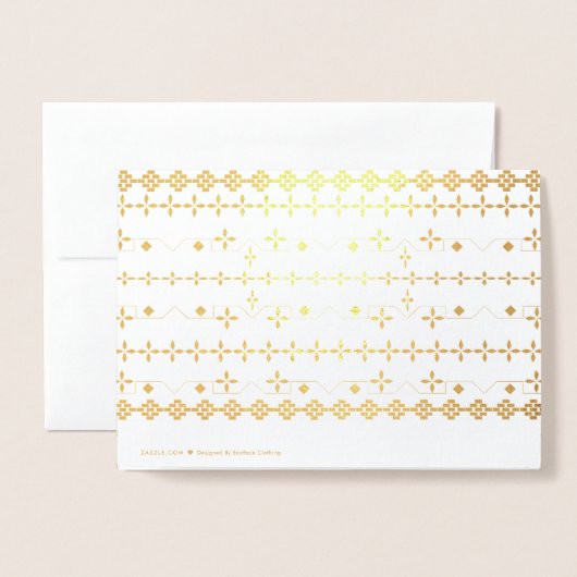 シンプルお洒落箔カード 箔カード (裏面封筒付き)