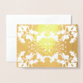 シンプルお洒落箔カード 箔カード (封筒付き正面)