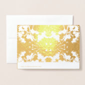 シンプルお洒落箔カード 箔カード (裏面封筒付き)