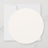 シンプルお洒落花 | Sage Green Circle 招待状 (裏面)