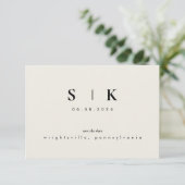 シンプルお洒落Monogram Beige日付を保存III (スタンド正面)
