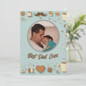 シンプルお父さエレガントんの日のグリーティングカード シーズンカード (スタンド正面)