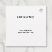 シンプルお父様の日贈りラベル フェイバータグ (裏面)