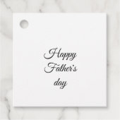 シンプルお父様の日贈りラベル フェイバータグ (正面)