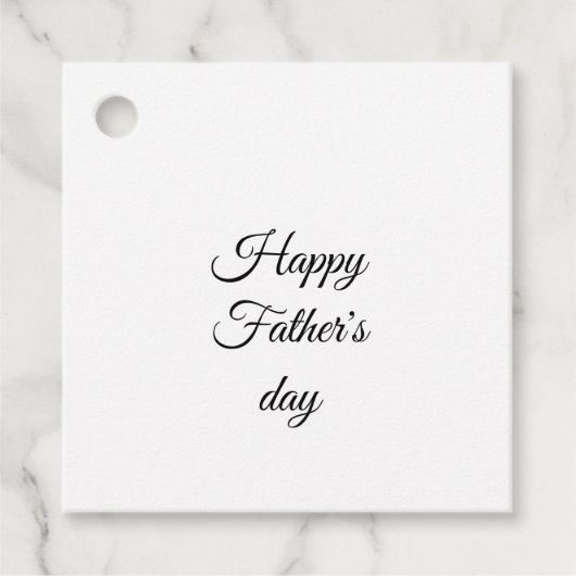 シンプルお父様の日贈りラベル フェイバータグ (正面)