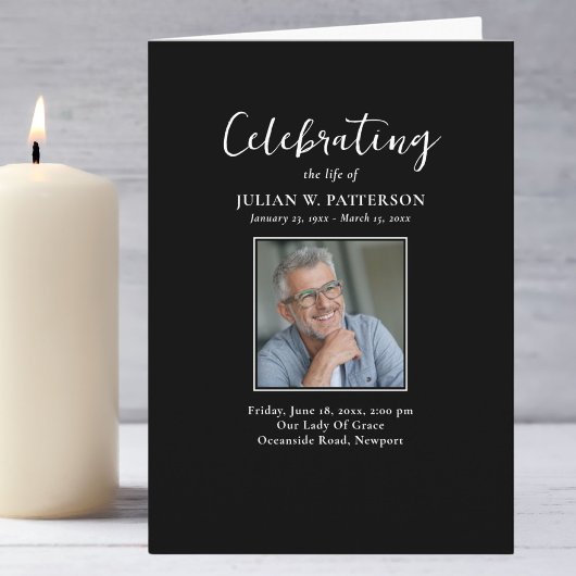 シンプルお祝いの人生と葬儀 プログラム