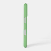 シンプルかわいいグリーンのミニマリスト風 iPhone 16ケース (右側面)