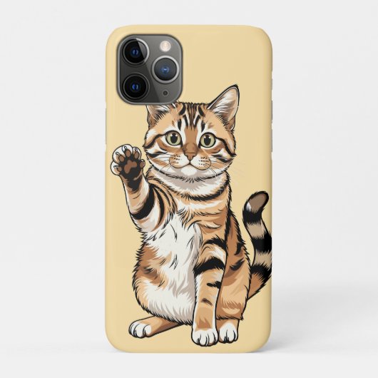 シンプルかわいいデザイン ネコ好き男性用 Case-Mate iPhoneケース (裏)