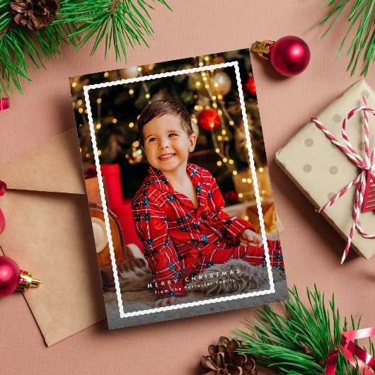 シンプルかわいいフレーム クリスマス 写真