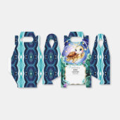 シンプルかわいい亀の赤ちゃんシャワー フェイバーボックス (折り畳みなし)