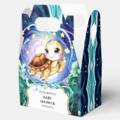 シンプルかわいい亀の赤ちゃんシャワー フェイバーボックス (オープン)