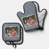 シンプルかわいい父の日の挨拶 鍋つかみ&鍋敷きセット (正面/裏面)