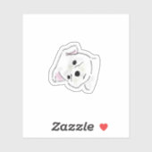 シンプルかわいい犬イラスト シール (シート)