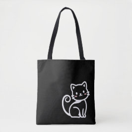 シンプルかわいい猫 トートバッグ