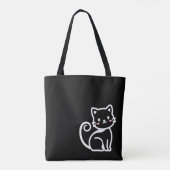 シンプルかわいい猫 トートバッグ (裏面)