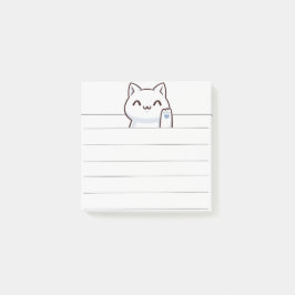 シンプルかわいい猫 ポストイット