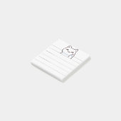 シンプルかわいい猫 ポストイット (アングル)