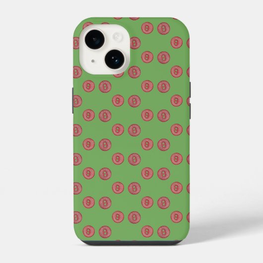 シンプルかわいい赤いボタン Case-Mate iPhoneケース iPhone 14ケース (裏面)