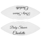 シンプルかわいこちゃん追加ミニマル名ベビー赤ちゃんシャワーThr アメリカンフットボール (パネル)