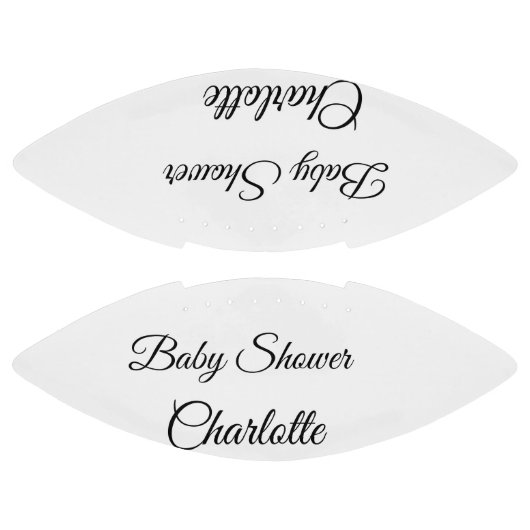 シンプルかわいこちゃん追加ミニマル名ベビー赤ちゃんシャワーThr アメリカンフットボール (パネル)