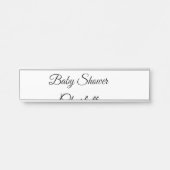 シンプルかわいこちゃん追加ミニマル名ベビー赤ちゃんシャワーThr サインプレート (正面)