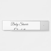 シンプルかわいこちゃん追加ミニマル名ベビー赤ちゃんシャワーThr サインプレート (正面)