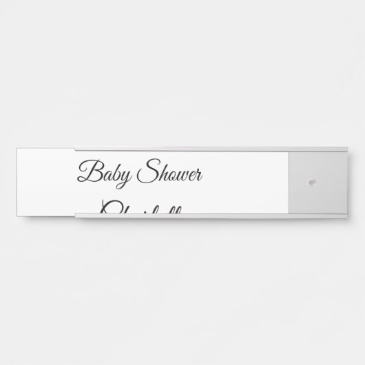 シンプルかわいこちゃん追加ミニマル名ベビー赤ちゃんシャワーThr サインプレート (正面)