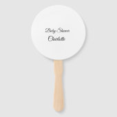 シンプルかわいこちゃん追加ミニマル名ベビー赤ちゃんシャワーThr ハンドファン (裏面)