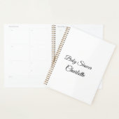 シンプルかわいこちゃん追加ミニマル名ベビー赤ちゃんシャワーThr プランナー手帳 (ディスプレー)