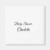 シンプルかわいこちゃん追加ミニマル名ベビー赤ちゃんシャワーThr マグネット (正面)