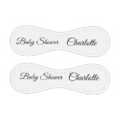 シンプルかわいこちゃん追加ミニマル名ベビー赤ちゃんシャワーThr 野球ボール (パネル)