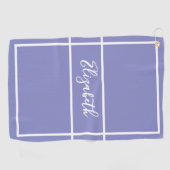 シンプルかわいらし名前をカスタムする ゴルフタオル (横)