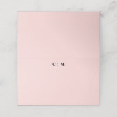 シンプルかわいらしSerif結婚 Pink's プレイスカード (外部開封)