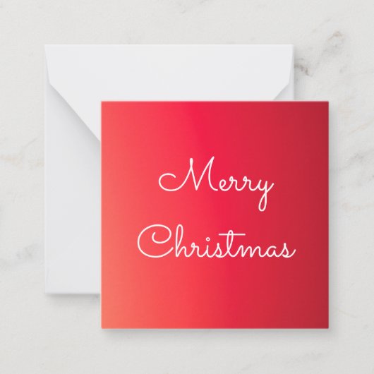 シンプルが最高の言う ノートカード (正面)