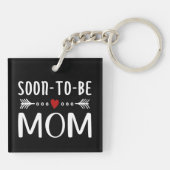 シンプルが母の日に間もなく|キーチェーン キーホルダー (裏面)